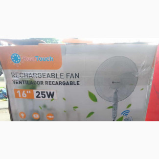 16 Inches Solar Rechargeable Standing Fan With Panel