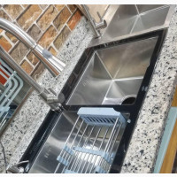 Glass Surface Kitchen Sink