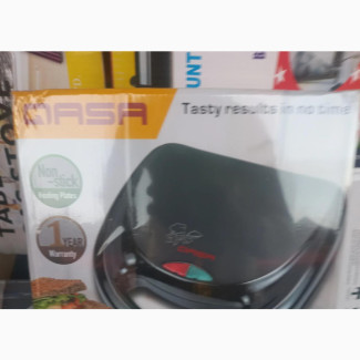 Qasa 2slice Sandwich Toaster Black