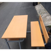 School Iron Table and Chairs