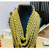 18karat Gold Twist Chain Available in Bulk