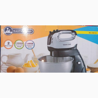 Master Chef Hand Mixer With Rotating Bowl MC-HM163