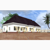Architectural Design of One Bedroom Apartment Five Unit