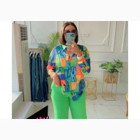 Green Ladies Shirt and Trousers