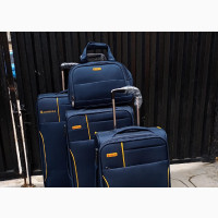 Quality Blue Leader Polo Trolley Luggage Bag - 4 Set