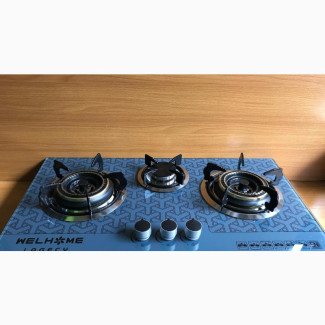 3 Burner in-Built Glass Table Top, 30 by 17