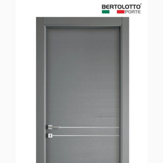Dark Gray HDF Door With Complete Frame Architraves and Lock