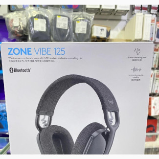 Logitech Zone Vibe 125 Wireless Headphones - Black