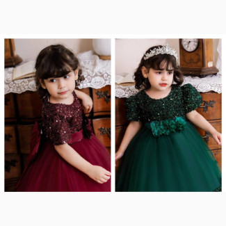 Angel Kids Green Ball Gown