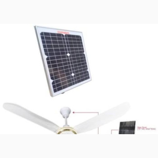 Solar Ceiling Fan With 50W Solar Panel