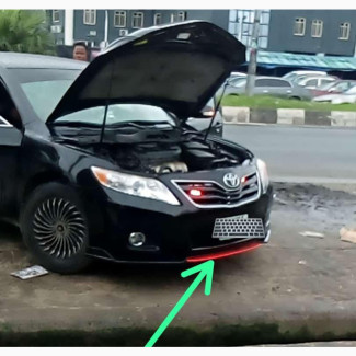 Universal Front Bumper Fancy Lip Abs
