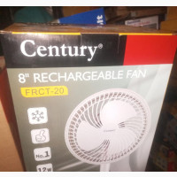 Century 8 Table Top Rechargeable Fan With LED Light
