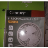 Century 8 Table Top Rechargeable Fan With LED Light