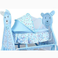 Brand New Mothercare Baby Cradle Bassinet Bed - Blue Color