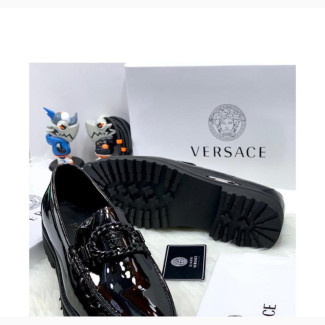 Versace Patent Leather Black Shoes