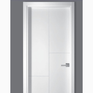 White HDF Door With Frame, Architraves, and Lock - Brand New