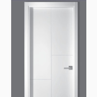 White HDF Door With Frame, Architraves, and Lock - Brand New