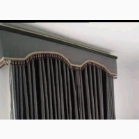 Complete Set Window Curtains, With Pavement