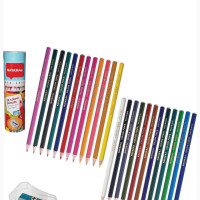 24, MULTICOLOUR, Draw Sketch Colour Tone, Children Pencils