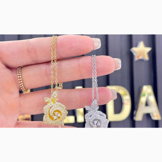 Stunning Blue Eye, Rose, and Cross Necklaces - Let Your Neck Shine with Beauty!