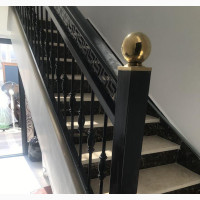 Black/Gold Staircase Railing