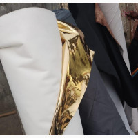 Gold Foil, Golden Leather Fabric