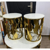 Marbletop Table and Stools