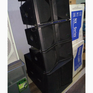 Double 10 Line Array Active Powered Speakers, Yorkville UK