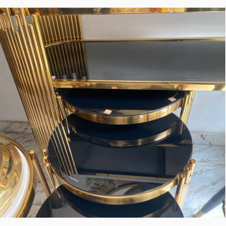 A 3 in 1 Set of Center Table With Marble Top
