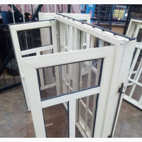 White Casement Window with Burglary and Net - Brand New