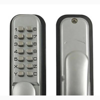 Yale Push Button Door Lock Chrome Finish Hold Open Function