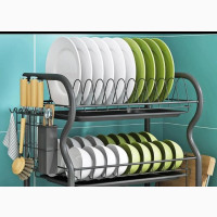 3 Tier Dish Drainer Rack Holder Dish Drying Rack