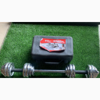3 Ways Adjustable Chrome Set Dumbbell With Extension Bar