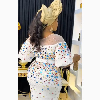 Quality White Well Designed Turkey Gown for Pretties
