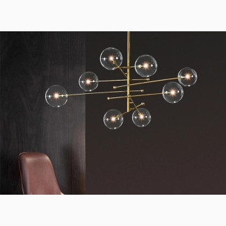 Nordic Glass Ball Led Ceiling Chandelier for Livin