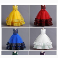 Girls Sequins Ballgown Cinderella Dresses Ages 4 to 11 Years