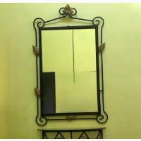 Wrought Iron, Console Table Set and Large Mirror