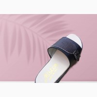 Men#039;s Leather Palm Slippers - Black