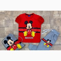 Mickey Mouse Tracks - Unisex Clothing Set in Red - Brand New