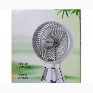 6 Lontor Rechargeable Fan With Led Light - Brand New