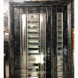 Marble Glass Doors - Brand New, Black Color, Free Delivery