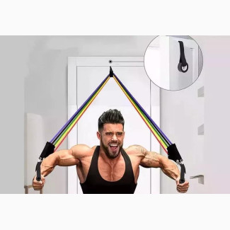 11pcs Resistance Fitness Training Bands - Build Lean Muscle Tone Your Body