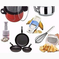 Kitchen Bundle: Deep Fryer, Whistling Kettle, and 3 Pcs Non Stick Fry Pan - Brand New