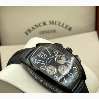 Frank Muller Black Leather Watch