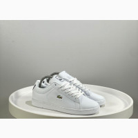 Lacoste Men#039;s Carnaby Evo Leather Sneakers - Brand New, White, Sizes 40-45