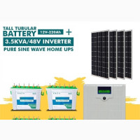 3.5kva Inverter + Solar + 4 Tubular Battery