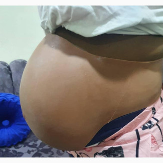3rd Stage Silicone Fake Pregnancy Belly for Big Waist