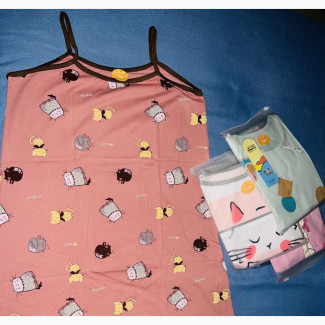 Baby Girl Animated Strip Night Wear