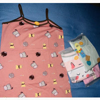 Baby Girl Animated Strip Night Wear