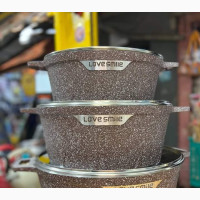 Set of 3 Big Size Granite Cookware